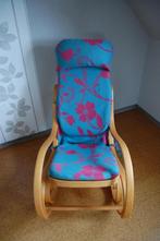 Schommelstoel met kussens te koop, Huis en Inrichting, Fauteuils, Ophalen, Gebruikt, Minder dan 75 cm, 50 tot 75 cm
