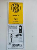 Roda JC - AJAX 19 maart 1991 officieel Programma, Verzenden, Ajax