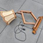 Vintage Harmonicalamp Wandlamp Schaarlamp muurlamp, Ophalen of Verzenden, Zo goed als nieuw, Hout, Vintage retro