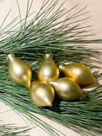 Kleine goudkleurige kerstballen, Ophalen of Verzenden