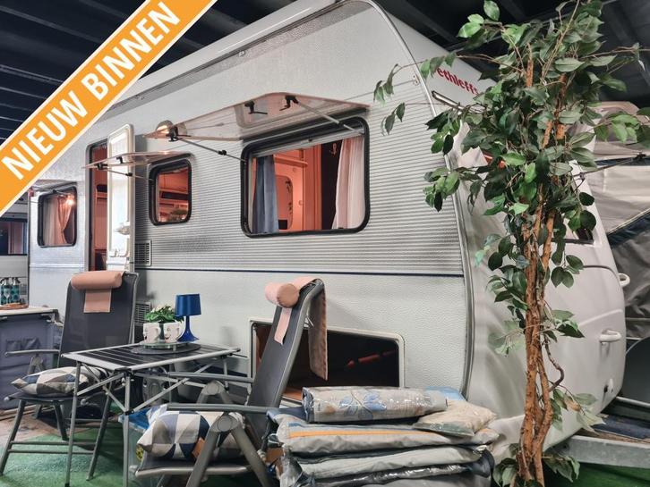 DETHELFFS CAMPER 460 DB / VASTE THULE LUIFEL / VOORTENT, Caravans en Kamperen, Caravans, Bedrijf, 750 - 1000 kg, Overige, Dethleffs