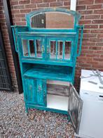 Vintage buffetkast met spiegel, Huis en Inrichting, Kasten | Buffetkasten, 100 tot 150 cm, Glas, Vintage, Ophalen of Verzenden