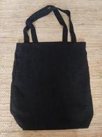 Zwarte corduroy rib schoudertas, Sieraden, Tassen en Uiterlijk, Tassen | Damestassen, Ophalen of Verzenden, Gebruikt, Zwart, Schoudertasje