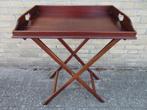 Dienblad op onderstel butler tray, Huis en Inrichting, Ophalen, Gebruikt, Rechthoekig, Hout