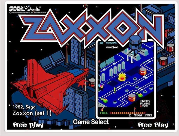ZAXXON SEGA BARTOP Retro Arcade kast Vinyl Sticker Decal, Verzamelen, Stickers, Nieuw, Overige typen, Verzenden
