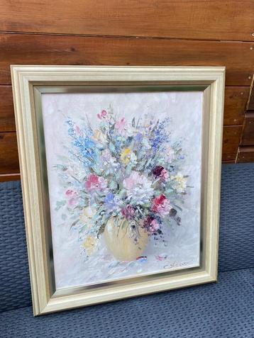 Prachtig bloemen stilleven. G.J. Ernens beschikbaar voor biedingen