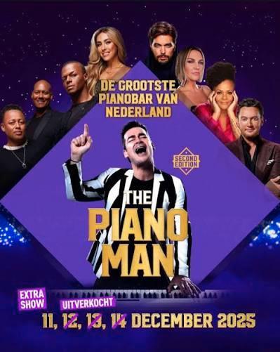 2 tickets The Pianoman zaterdag 13 december Ahoy Rotterdam, Tickets en Kaartjes, Evenementen en Festivals, Twee personen