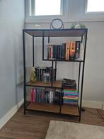 Industriële Vakkenkast Zwart/Hout - 115x77x35cm, Ophalen, Met plank(en), 100 tot 150 cm, Nieuw