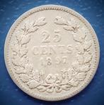 25 cent 1897 – Wilhelmina, Postzegels en Munten, Munten | Nederland, Verzenden, Zilver, 25 cent, Koningin Wilhelmina