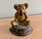 Vintage deurstopper van teddybeer, gietijzer, Huis en Inrichting, Woonaccessoires | Deurstoppers, Ophalen of Verzenden, Gebruikt