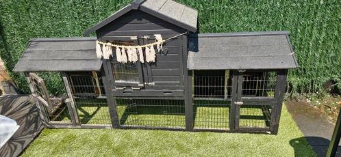 Groot konijnenhok, Dieren en Toebehoren, Knaagdieren en Konijnen | Hokken en Kooien, Zo goed als nieuw, Hok, 90 cm of meer, 110 cm of meer