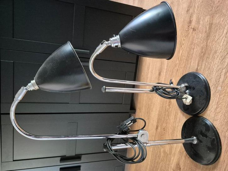 Best and Lloyd tafellamp (2 stuks)  zwart, Antiek en Kunst, Antiek | Lampen, Ophalen of Verzenden