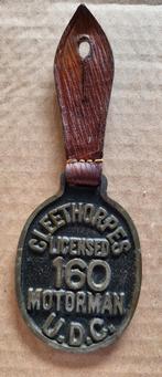 Te koop antieke bronsen badge, Verzamelen, Spoorwegen en Tramwegen, Ophalen of Verzenden, Gebruikt, Trein, Overige typen