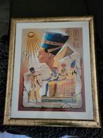 Nefertiti Egyptische poster met lijst, Gebruikt, Ophalen of Verzenden