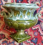 Retro vintage aardewerk bloempot op voet zie foto's, Ophalen of Verzenden