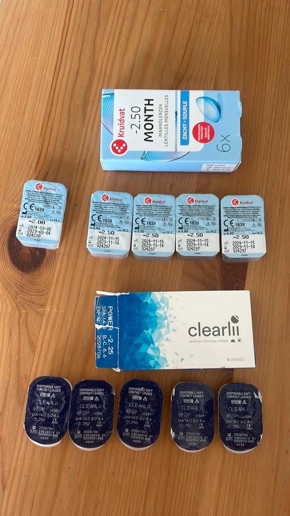 Maandlenzen sterkte -2 tot -2.5, Sieraden, Tassen en Uiterlijk, Zonnebrillen en Brillen | Dames, Nieuw, Leesbril, Overige merken