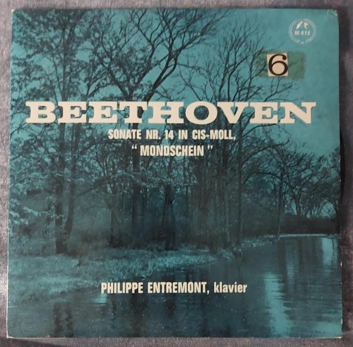 Single: Sonate no. 14 Beethoven [5998]  [CDViKl], Cd's en Dvd's, Vinyl Singles, Zo goed als nieuw, Overige typen, Klassiek, 7 inch