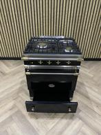 Prachtige Lacanche 70CM Gas Zwart Blinkend Messing + Gasoven, 60 cm of meer, Grill, Zo goed als nieuw, Gas