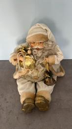 Kerstman zittend ca 25 cm ecru, Diversen, Kerst, Ophalen, Zo goed als nieuw