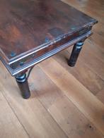 Koloniale salontafel of bijzettafel, Ophalen, Gebruikt, 50 tot 100 cm, Vierkant