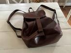 Mooie leren rugtas merk Sasa, Bruin, Minder dan 40 cm, Minder dan 35 cm, Zo goed als nieuw