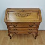 Brocante Queen Ann secretaire, ladekast, landelijk bureau, Huis en Inrichting, Kasten | Secretaires, Gebruikt, Ophalen