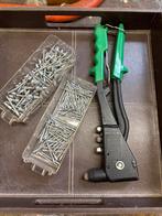 Popnageltang met popnagels, Doe-het-zelf en Verbouw, Gereedschap | Handgereedschap, Ophalen, Gebruikt