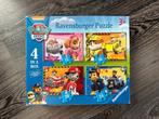 Legpuzzel Paw Patrol, 4 in 1, Ophalen of Verzenden, 10 tot 50 stukjes, Gebruikt, 2 tot 4 jaar