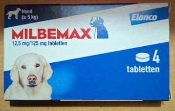 Milbemax hond - 4st in doosje - Nieuw  beschikbaar voor biedingen
