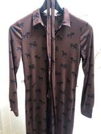 VINTAGE DAMESJURK RETRO 5, Kleding | Dames, Jurken, Maat 38/40 (M), Bruin, Verzenden, WE
