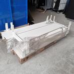 aantal metalen schaamschot voor bureau kleur wit afm 160x35, Ophalen, Gebruikt