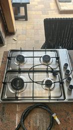 Vrijstaande gaskookplaat, Witgoed en Apparatuur, Kookplaten, Ophalen, 4 kookzones, Zo goed als nieuw, Gas