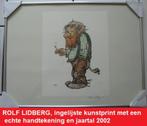 ROLF LIDBERG, ingelijste repro met echte handtekening, Ophalen of Verzenden, Nieuw