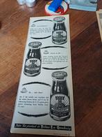 Advertentie van TEO puddingsaus Taminiau Elst 1949, Verzamelen, Ophalen of Verzenden, Zo goed als nieuw, Overige typen
