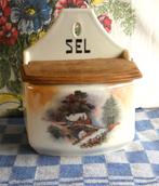 oude zoutbak/ zoutpot porselein/ keukenbak SEL, Antiek en Kunst, Ophalen of Verzenden