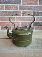 Groen emaille ketel, Antiek en Kunst, Antiek | Emaille, Ophalen of Verzenden