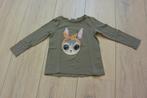 H&M - Groene bunny longsleeve - 98/104, Kinderen en Baby's, Kinderkleding | Maat 98, Meisje, Gebruikt, Ophalen of Verzenden, Shirt of Longsleeve