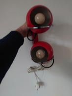 Gepo Space Age wandlampen Eyebolls rood, Space Age, Gebruikt, Metaal of Aluminium, Ophalen of Verzenden