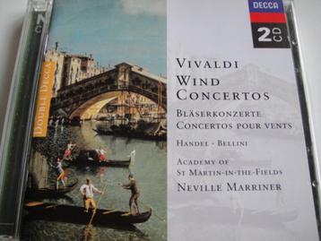 VIVALDI Wind concertos 2 - CD DOUBLE DECCA MARRINER beschikbaar voor biedingen