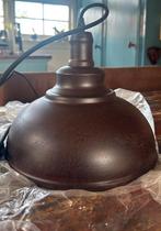 Metalen roestbruine hanglamp, Huis en Inrichting, Lampen | Hanglampen, Nieuw, Scheepslamp, Ophalen of Verzenden, Metaal