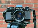 Contax 139 quartz met 50mm f1,7 Carl Zeiss Planar lens, Audio, Tv en Foto, Ophalen of Verzenden, Gebruikt, Spiegelreflex, Overige Merken