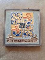 cloisonné tegel Wapen H.K.H. Prinses Juliana Dirk Zwanink, Ophalen