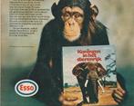 Retro reclame 1972 Esso tankstation dieren album aap, Verzenden, Overige typen