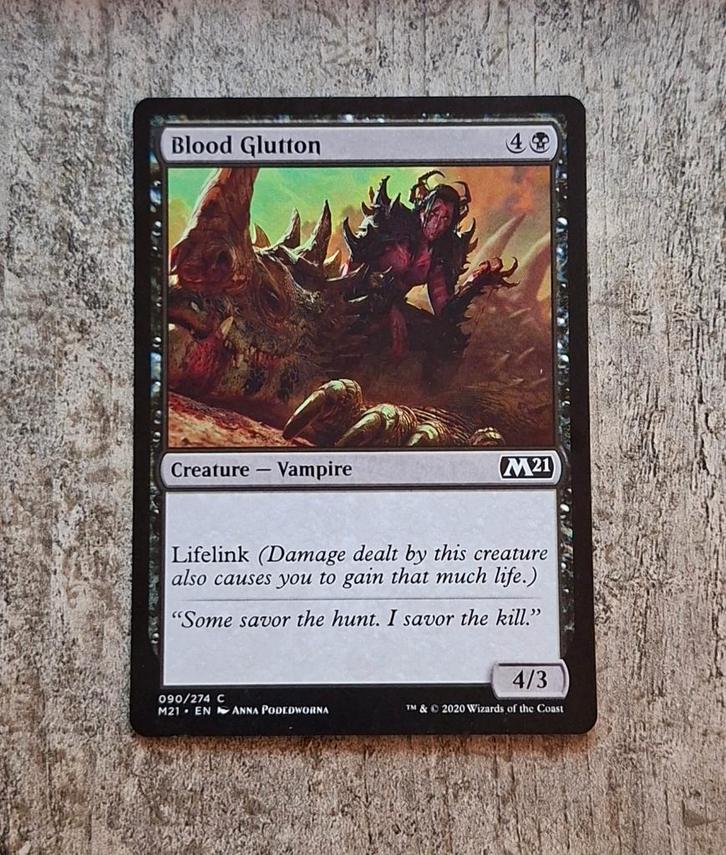 Blood Glutton - Magic the Gathering, Hobby en Vrije tijd, Verzamelkaartspellen | Magic the Gathering, Gebruikt, Losse kaart, Verzenden