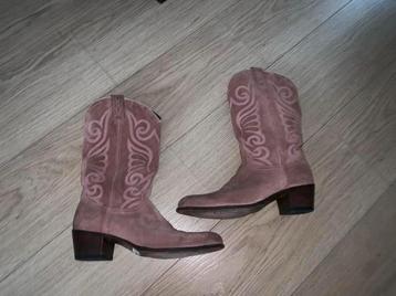 Sendra roze  Suède Cowboy boots maat 41 ZGAN beschikbaar voor biedingen