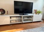 Wit tv meubel, Huis en Inrichting, Ophalen, Minder dan 100 cm, 25 tot 50 cm, Glas