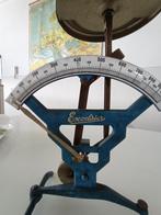 antieke brievenweegschaal metaal emaille vintage industrieel, Antiek en Kunst, Ophalen of Verzenden