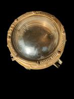 Zeer grote antieke bronzen ASEI France scheepslamp, Antiek en Kunst, Antiek | Koper en Brons, Ophalen of Verzenden