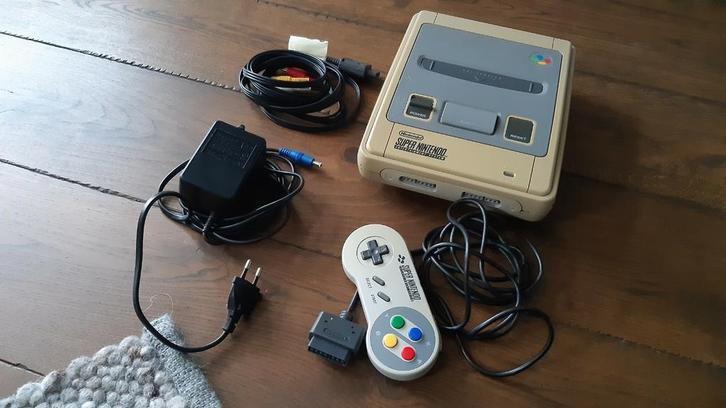 Snes, Super Nintendo, geen audio, Spelcomputers en Games, Spelcomputers | Nintendo Super NES, Gebruikt, Met 1 controller, Ophalen of Verzenden