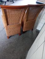 4 eetkamerstoelen rotan, Huis en Inrichting, Stoelen, Ophalen, Gebruikt, Bruin